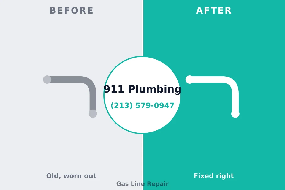 Before and after: plumbing repair San Carlos, TX